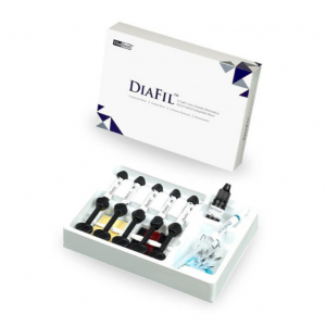DiaFil - универсальный реставрационный композит - набор (5 шприцов*4гр, гель протр 3мл, бонд 5мл)