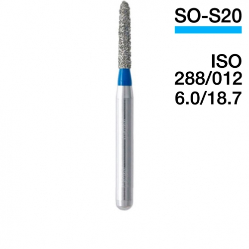 Боры алмазные MANI SO-S20, Голубой (5 шт./уп.)