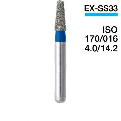 Боры алмазные MANI EX-SS33, Голубой (5 шт./уп.)