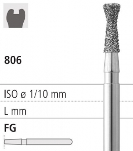 Боры алмазные FG 806/018 уп/6шт.