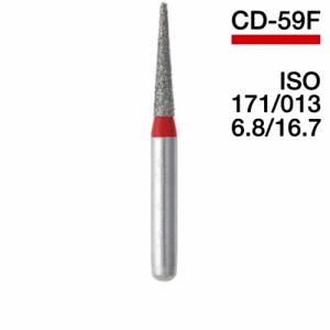 Боры алмазные MANI CD-59F, Красный (5 шт./уп.)