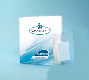 КоллапАн К пластина max (мембрана) 20х30х5мм матер. для восстановл. костной ткани, содержит клафоран