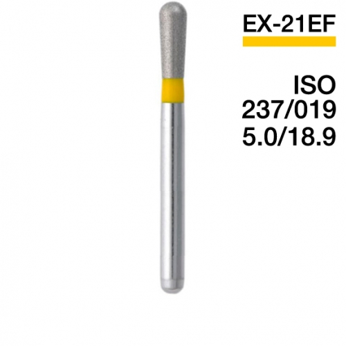 Боры алмазные MANI EX-21EF, Жёлтый (5 шт./уп.)