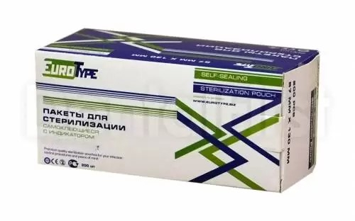 Пакеты для стерилизации EuroType Евро Тайп (200 шт)