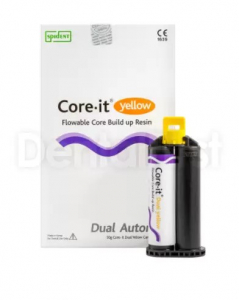Core.it Dual Automix желтый (катридж) - композиционный цемент двойного отверждения (50 г)