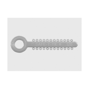 Лигатура Safe T-Ties эластичная на модуле Бирюзовая (24шт)