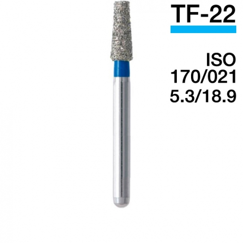 Боры алмазные MANI TF-22, Голубой (5 шт./уп.)