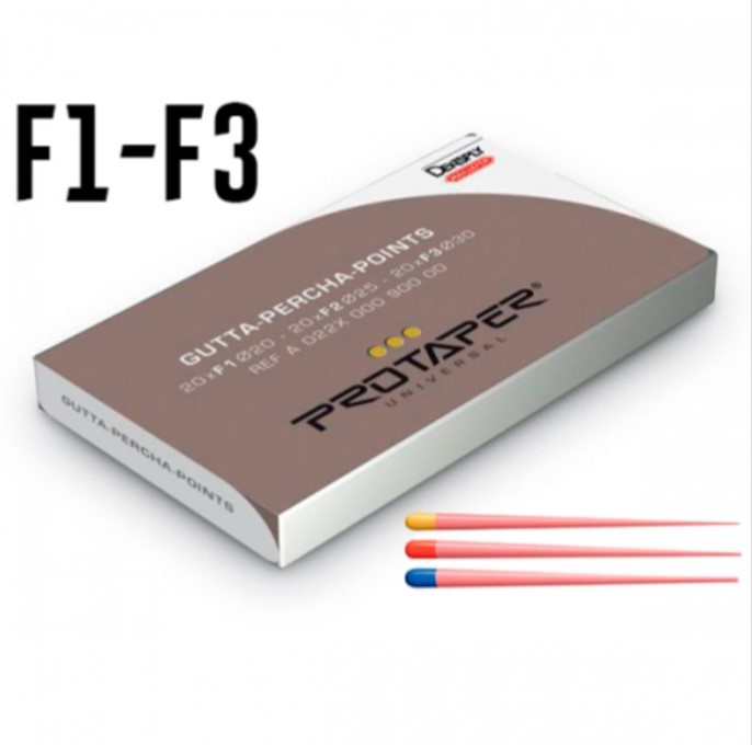 GUTTA-PERCHA POINTS PROTAPER UNIVERSAL F1-F3 - ШТИФТЫ ГУТТАПЕРЧЕВЫЕ, 60 ШТ, MAILLEFER¶