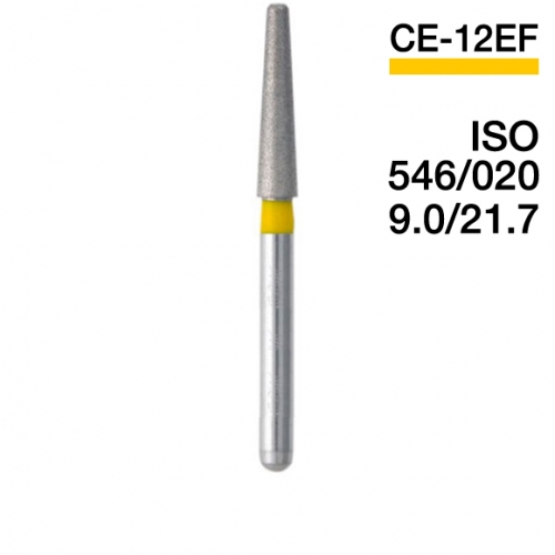 Боры алмазные MANI CE-12EF, Желтый (5 шт./уп.)