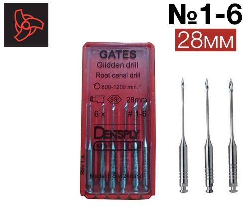 Gates drills 28�� ������� �1-6 (6��.) - ��������� ��� �������� ����� �������, Maillefer