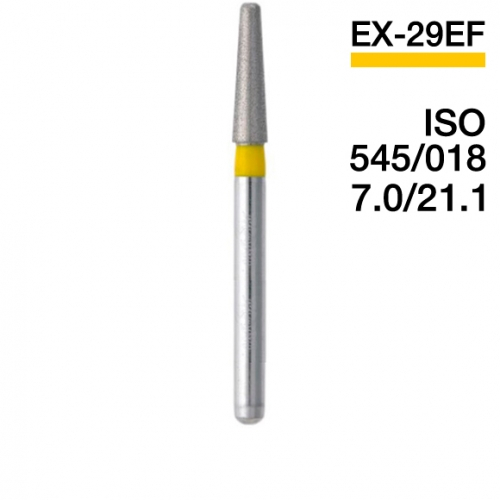 Боры алмазные MANI EX-29EF, Жёлтый (5 шт./уп.)