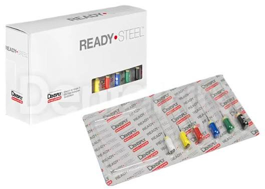 K-File READY STEEL 25ММ 015 - 040. Каналорасширители ручные, в стерильном блистере6шт Mailifer