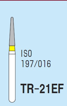 Боры алмазные MANI TR-21EF, Желтый (5 шт./уп.)