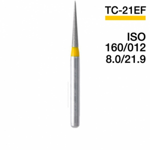 Боры алмазные MANI TC-21EF, Желтый (5 шт./уп.)
