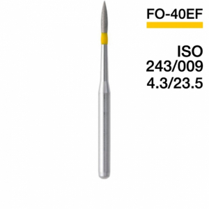 Боры алмазные MANI FO-40EF, Желтый (5 шт./уп.)