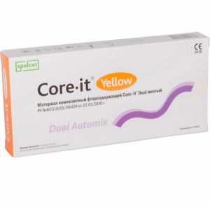 Core.It 10г*2шт Желтый - композиционный цемент двойного отверждения