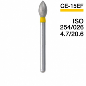 Боры алмазные MANI CE-15EF, Желтый (5 шт./уп.)