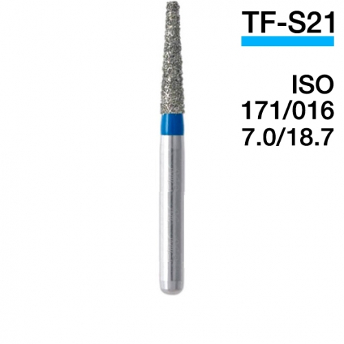 Боры алмазные MANI TF-S21, Голубой (5 шт./уп.)