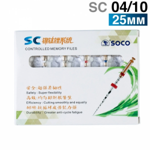 Файлы SC 04/10 25мм машинные с памятью формы (6шт.) (Основной файл) SOCO