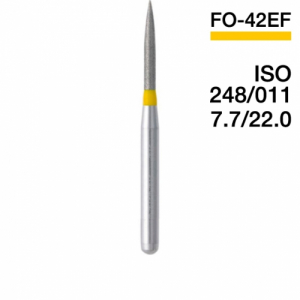 Боры алмазные MANI FO-42EF, Желтый (5 шт./уп.)