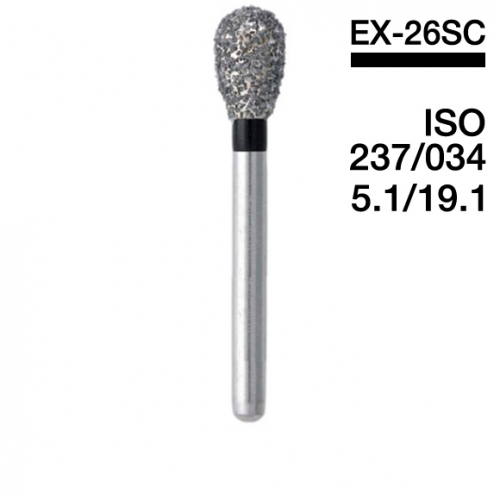 Боры алмазные MANI EX-26SC, Черный (Black) (5 шт./уп.)