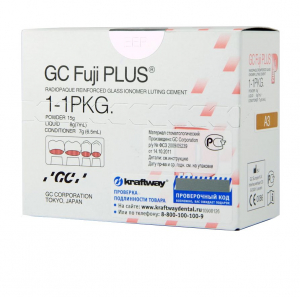 Fuji Plus набор (цвет А3) 15г+7мл+конд.6,5мл Стеклоиономерный композитный цемент