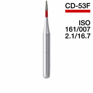 Боры алмазные MANI CD-53F, Красный (5 шт./уп.)