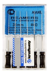 Reamers Mani 31мм №40. Дрильборы ручные (уп./6 шт.)