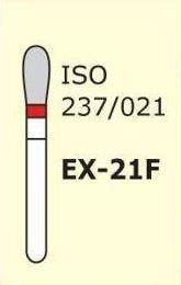 Боры алмазные MANI EX-21F, Красный (5 шт./уп.)