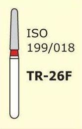 Боры алмазные MANI TR-26F, Красный (5 шт./уп.)