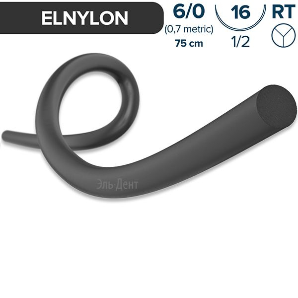 ������ �������� ELNYLON 6  (0,7) ������.�������������.�������� ��������1/2 75��(KP) HRT16mm,��12��