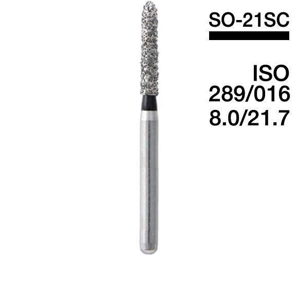 Боры алмазные MANI SO-21SC, Черный (5 шт./уп.)