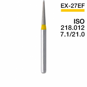 Боры алмазные MANI EX-27EF, Жёлтый (5 шт./уп.)