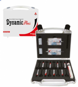 Dynamic Plus Standart Kit.Микрогибридн. композит.Набор (шприц 8шт* 4г,Etching gel3ml*2шт,Prebond 5ml