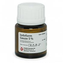 Iodoform Gauze, Повязка 5 м х 20 мм для лечения постэкстракционных лунок