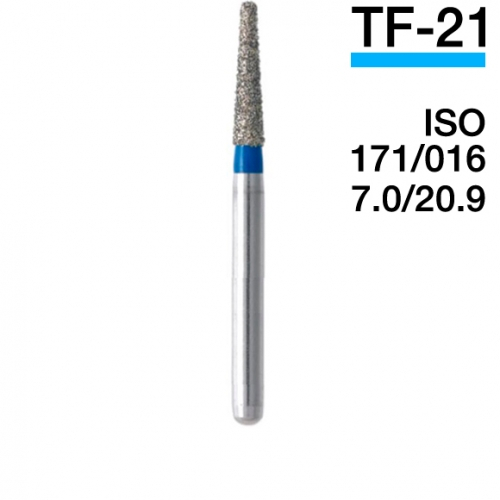 Боры алмазные MANI TF-21, Голубой (5 шт./уп.)