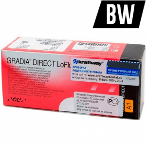 Gradia Direct LoFlo цвет BW (2 шприца х1,3г), светоотверждаемый гибридный композит