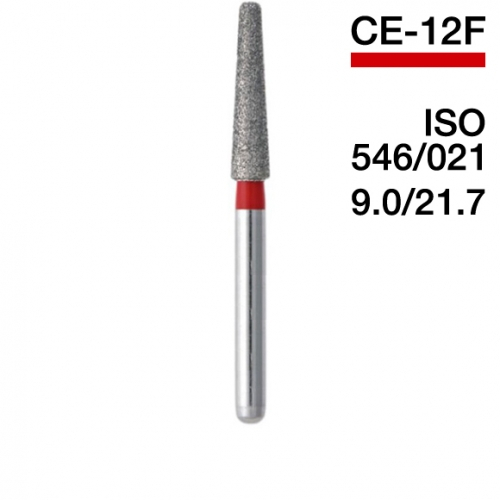 Боры алмазные MANI CE-12F, Красный (5 шт./уп.)