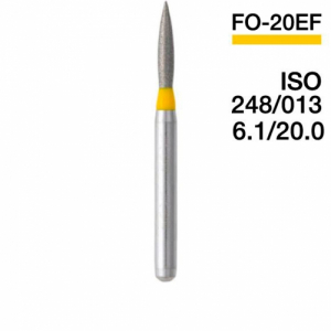 Боры алмазные MANI FO-20EF, Желтый (5 шт./уп.)