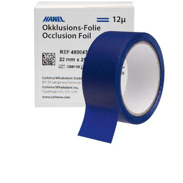 Артикуляционная фольга COLTENE Occlusion Foil 12 мкм Синяя двусторонняя 22мм х 25м