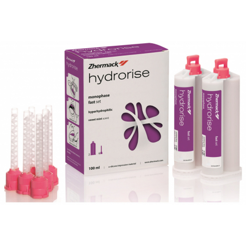 Hydrorise Monophase Fast Set A-Силиконовый слепочный материал средней вязкости уп/2х50мл+6насадок