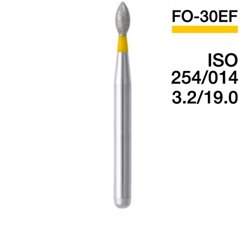 Боры алмазные MANI FO-30EF, Желтый (5 шт./уп.)