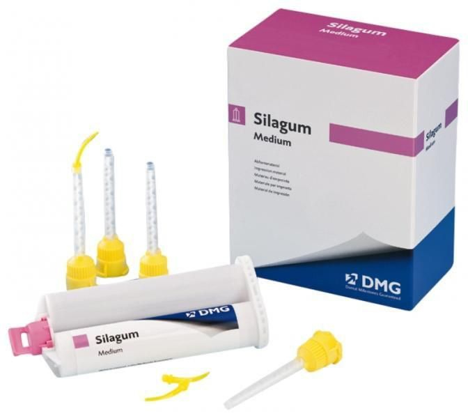 Silagum Medium Fast А-силиконовый оттискной материал средней вязкости уп/2х50г